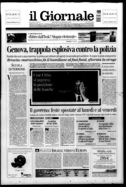 Il giornale : quotidiano del mattino